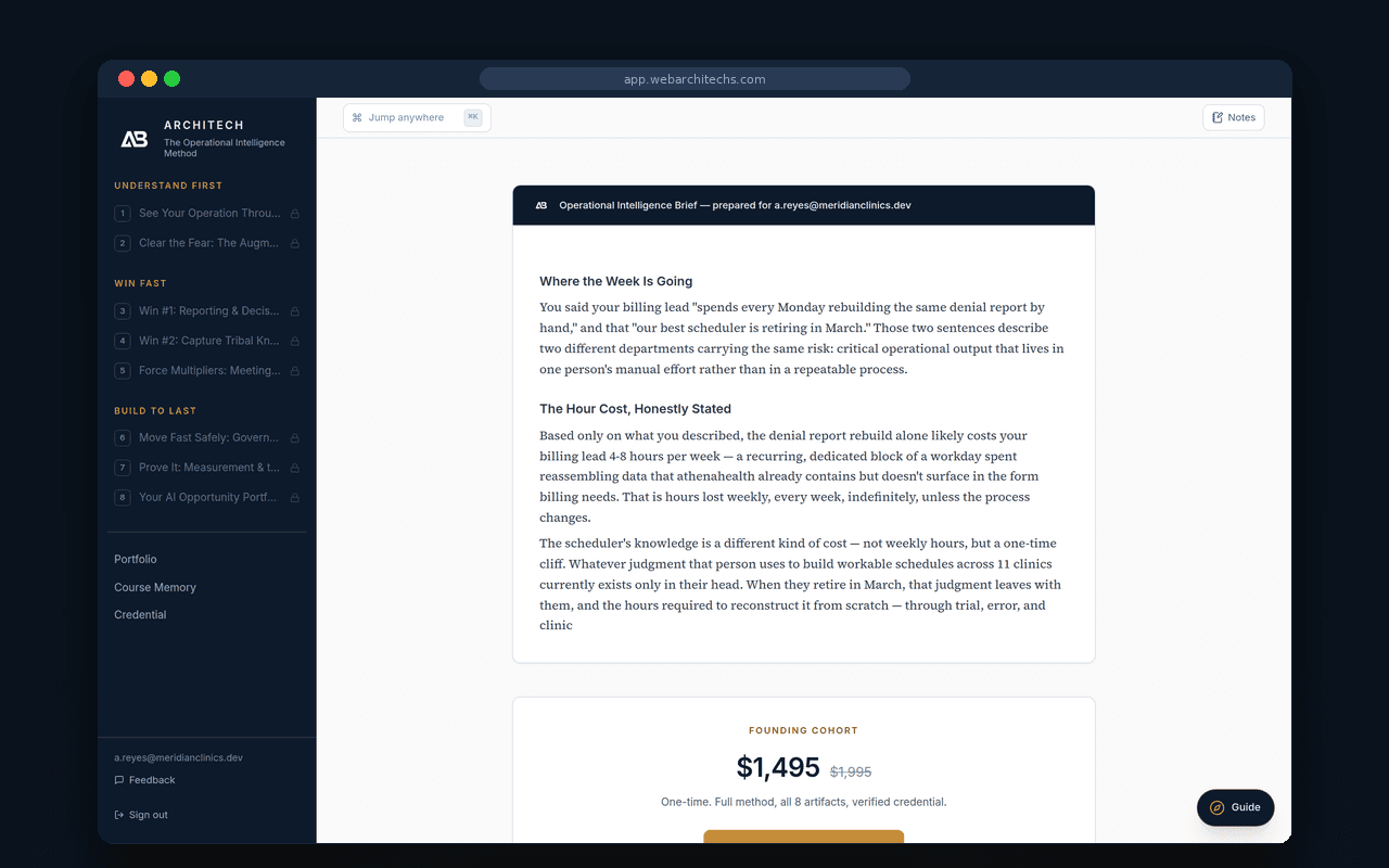 Build eight career artifacts